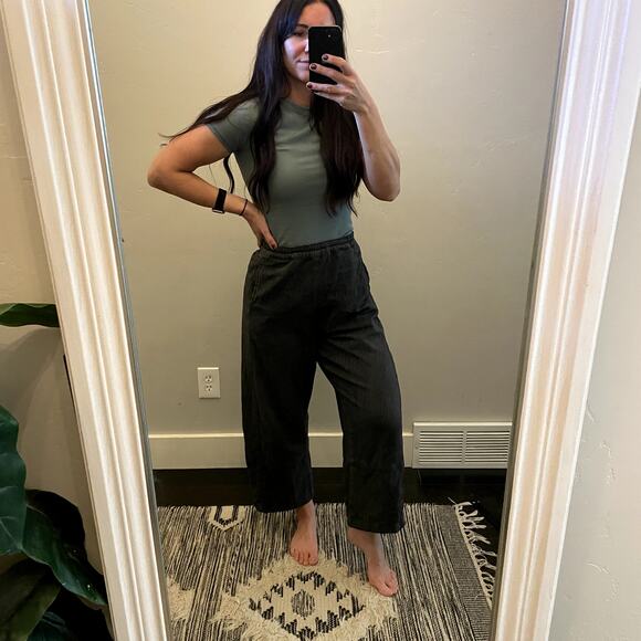 Pilcro Pants - Anthropologie Pilcro Barrel Pants Gray Black Women's Size M